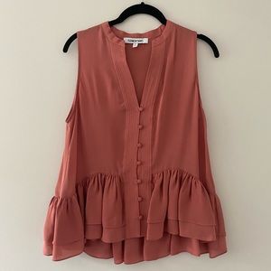 Elizabeth and James Shirt Size Small Pink Dusty Rose NWOT